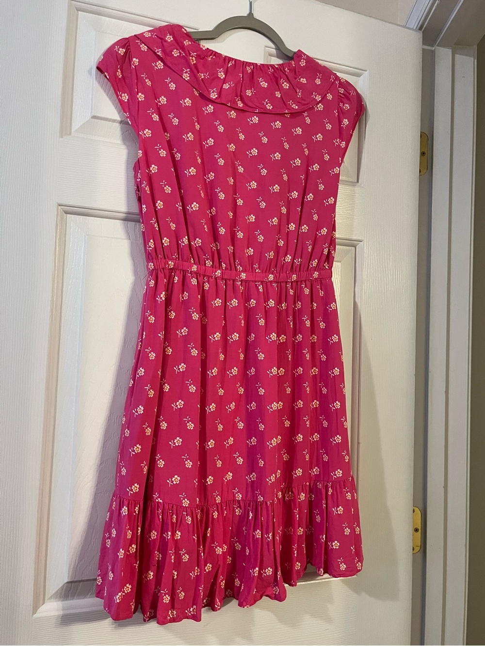 J.Crew V-neck Ruffle Dress in Floral Print - Picture 3 of 10
